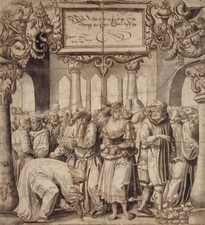 Nainen aviorikoksesta, 1527 tekijältä Niklaus Manuel